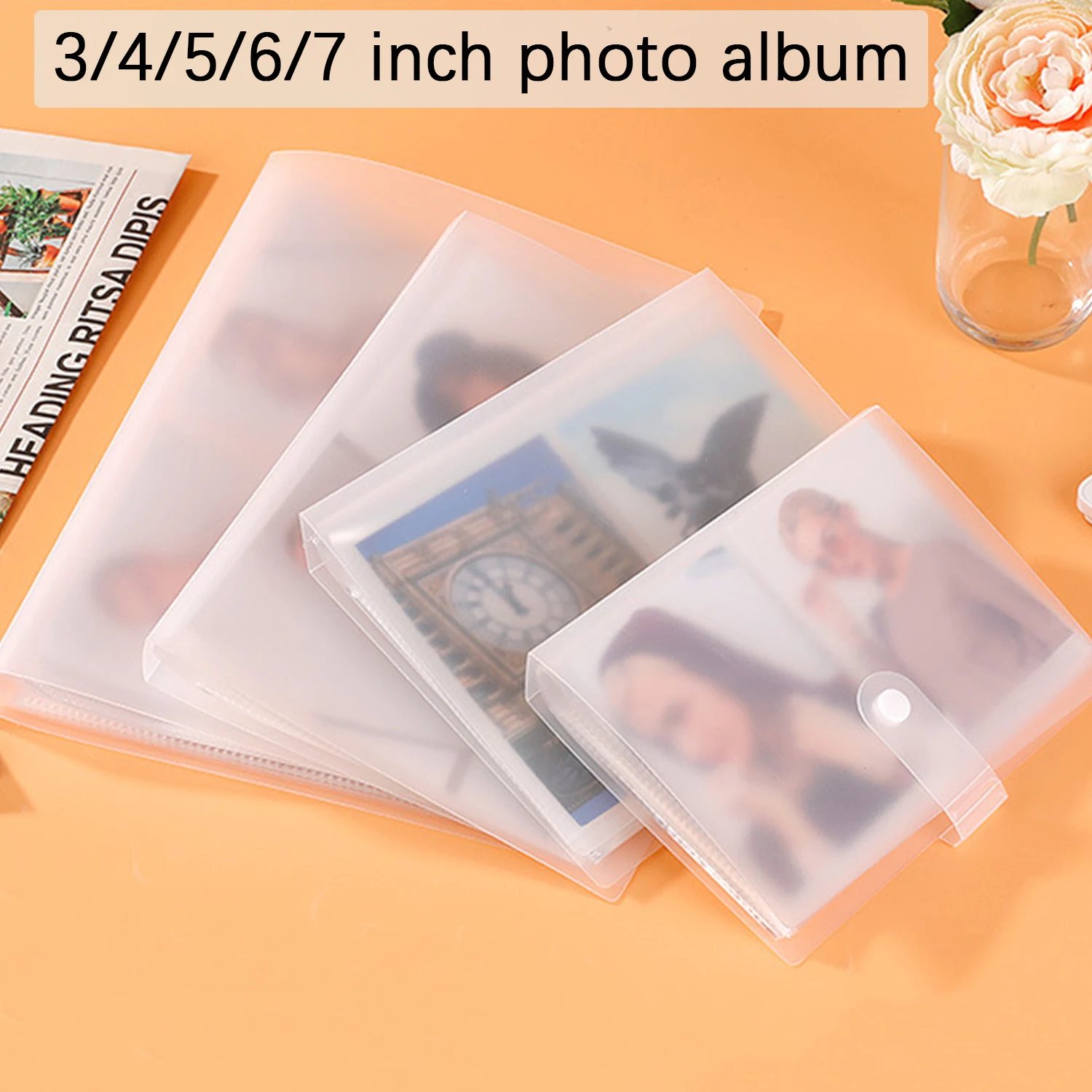 Crystal PVC Photo Album for 3-7 Inch Cards & Jewelry
