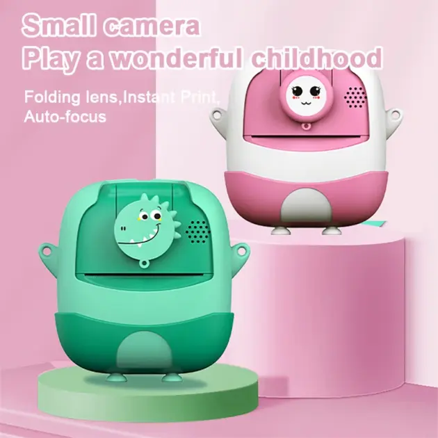 A19B Kids Instant Print Camera with Flip Lens & Thermal Printer