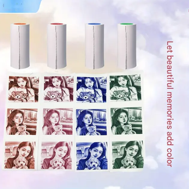 Color Thermal Photo Paper 57mm Matte for Polaroid Mini Printers