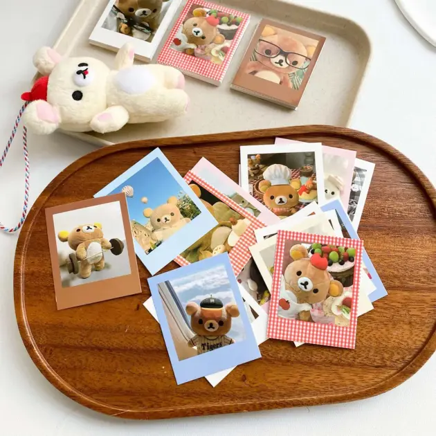 Cute Bear Plush Polaroid DIY Scrapbook Memo Pads Vintage Decor