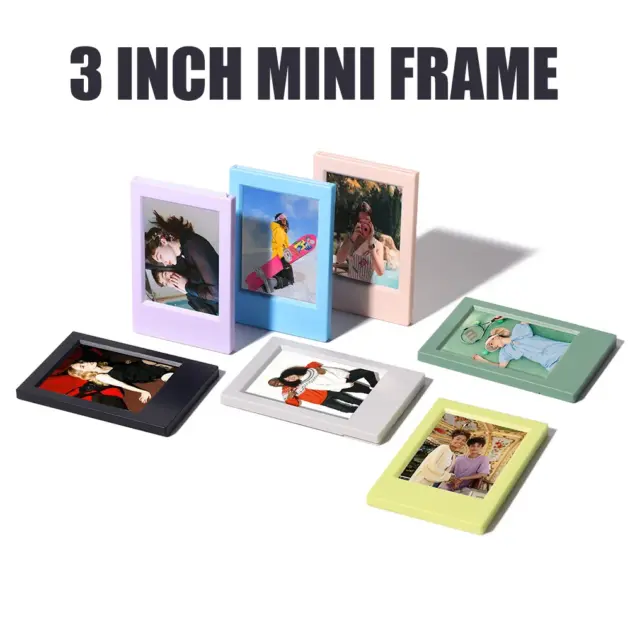 7-Pack Plastic Photo Frames for Fujifilm Instax Mini 3-Inch Prints