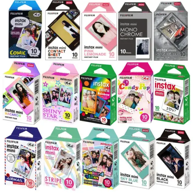 Fujifilm Instax Mini Film 10 or 20 Sheets for Mini 11/90/70 Cameras