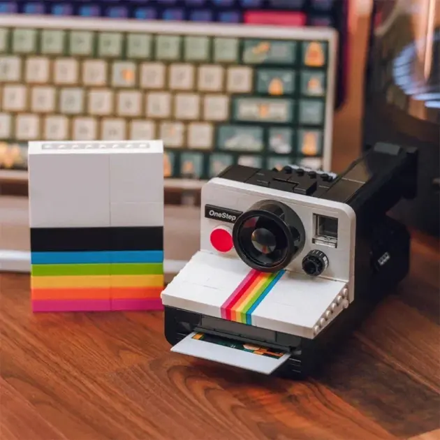 516PCS Retro Polaroid SX-70 Camera Building Block Set