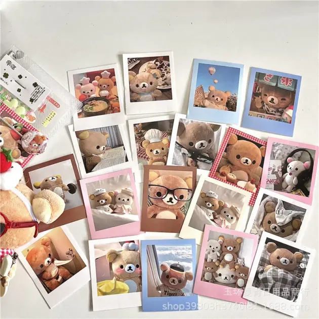 Kawaii Bear Polaroid DIY Scrapbook Memo Pads - Cute Decor